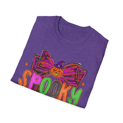Spooky Season Unisex Softstyle T-Shirt, Halloween Tee, Fall Apparel, Fun Costume Shirt, Boo-tiful Gift, Pumpkin Party Shirt