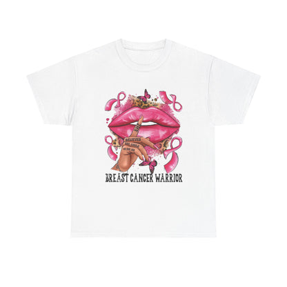 Breast Cancer Warrior Tee, Inspirational Shirt for Awareness, Gift for Cancer Fighters, Supportive Apparel, Empowering T-Shirt