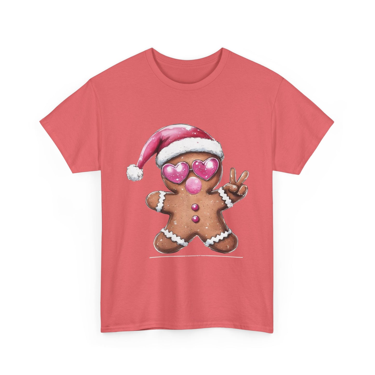 Festive Gingerbread Tee, Unisex Christmas T-Shirt, Cute Holiday Apparel, Seasonal Gift, Gingerbread Design Shirt