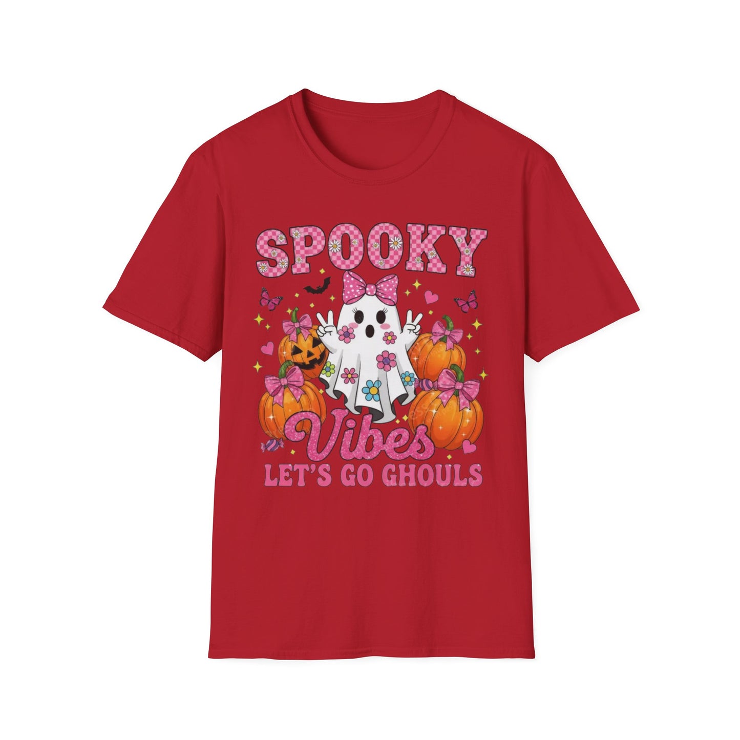 Spooky Vibes Unisex T-Shirt, Halloween Tee, Fun Costume Shirt, Ghost Design Shirt, Fall Fashion, Ghouls Love