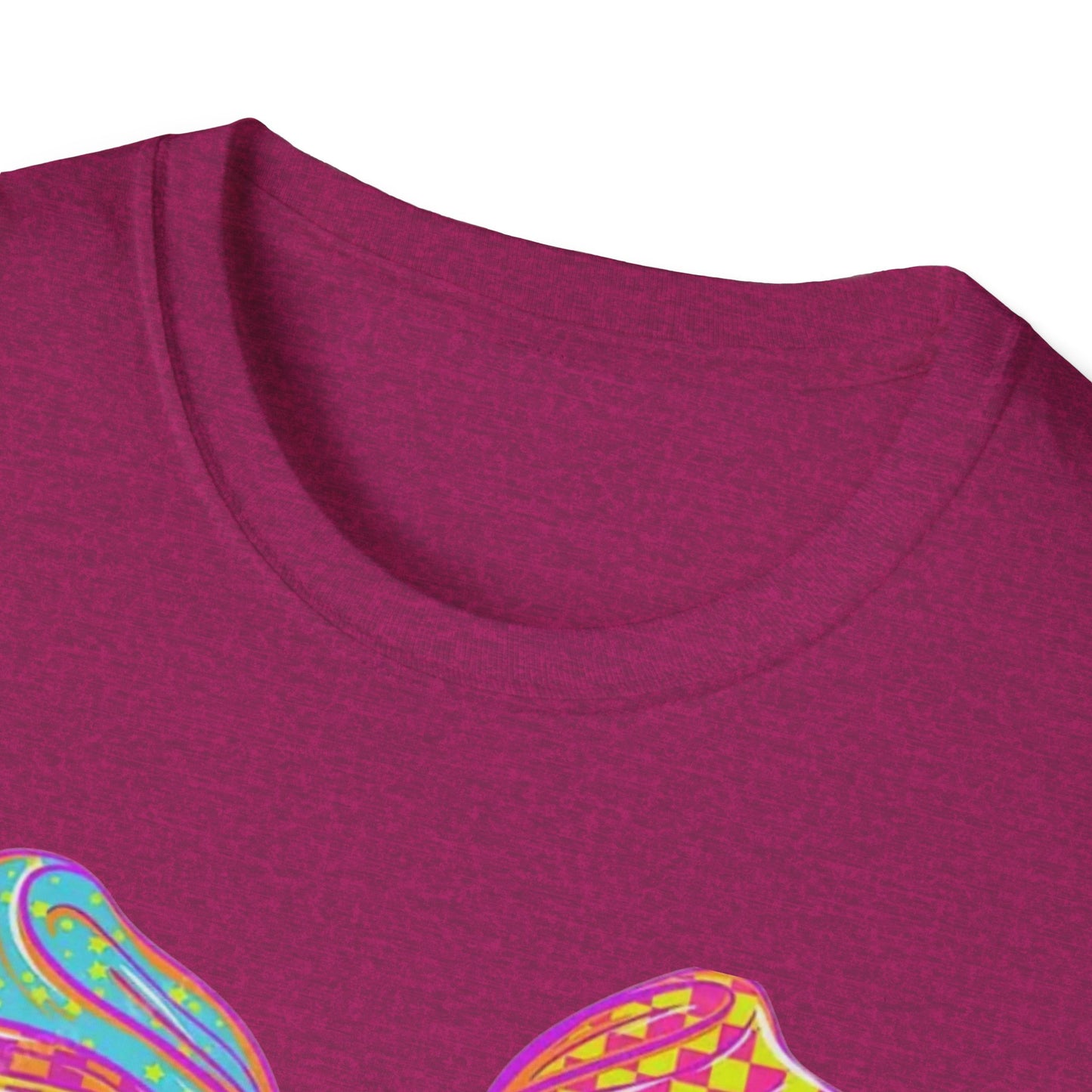 Colorful Bow Graphic Unisex T-Shirt, Fun Graphic Tee, Stylish Casual Wear, Perfect Gift for Birthdays, Festivals, and Celebrations