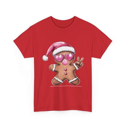 Festive Gingerbread Tee, Unisex Christmas T-Shirt, Cute Holiday Apparel, Seasonal Gift, Gingerbread Design Shirt