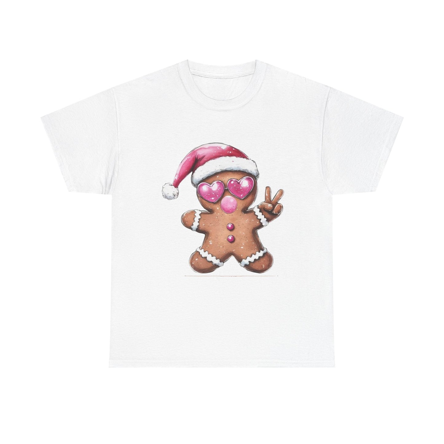 Festive Gingerbread Tee, Unisex Christmas T-Shirt, Cute Holiday Apparel, Seasonal Gift, Gingerbread Design Shirt