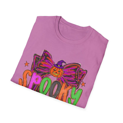 Spooky Season Unisex Softstyle T-Shirt, Halloween Tee, Fall Apparel, Fun Costume Shirt, Boo-tiful Gift, Pumpkin Party Shirt