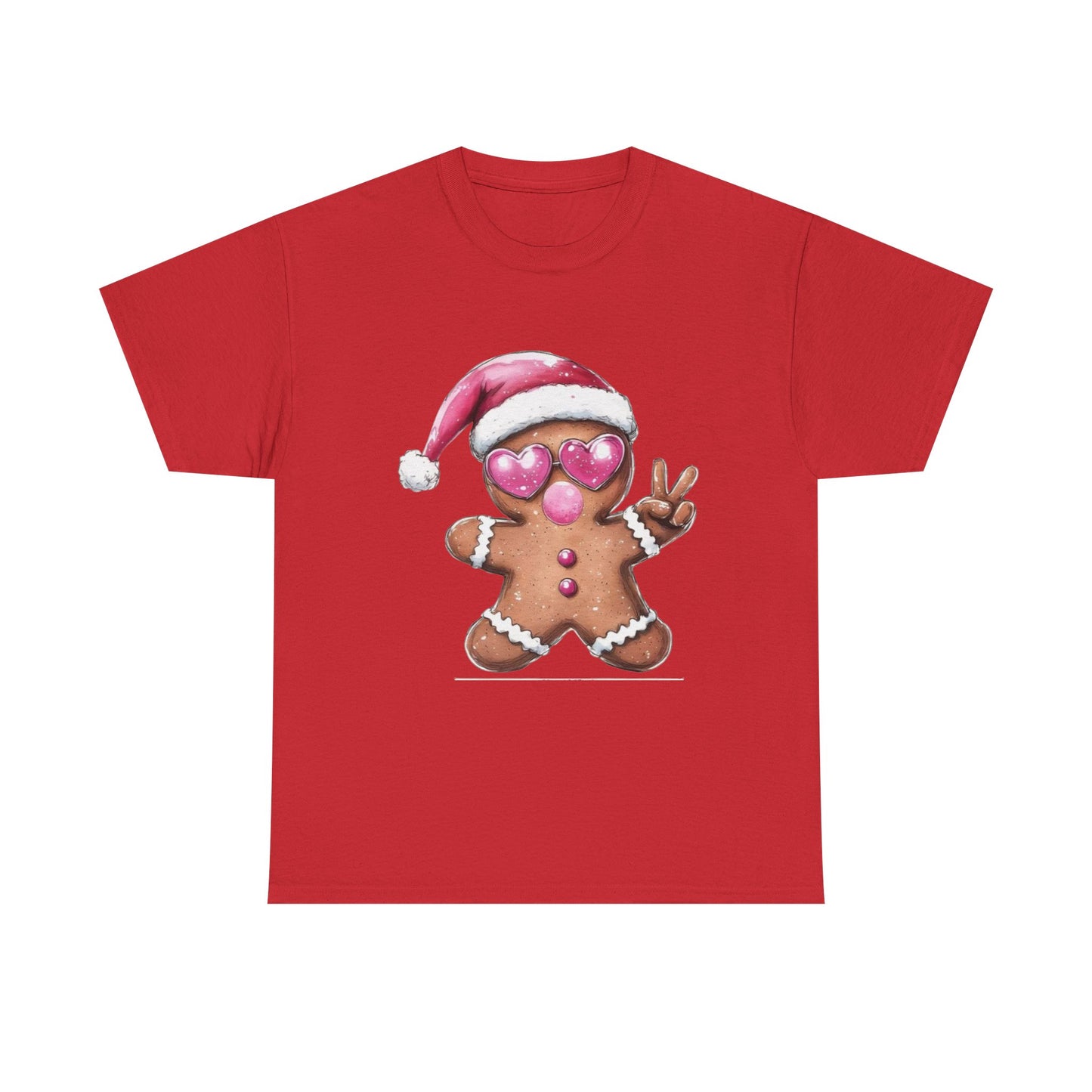 Festive Gingerbread Tee, Unisex Christmas T-Shirt, Cute Holiday Apparel, Seasonal Gift, Gingerbread Design Shirt