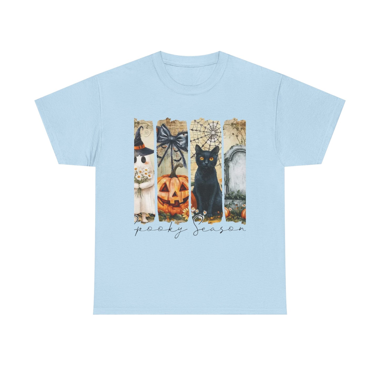 Halloween Cat Tee, Vintage Halloween Shirt, Unisex T-Shirt, Fall Graphic Tee, Spooky Season Apparel, Cat Lover Gift