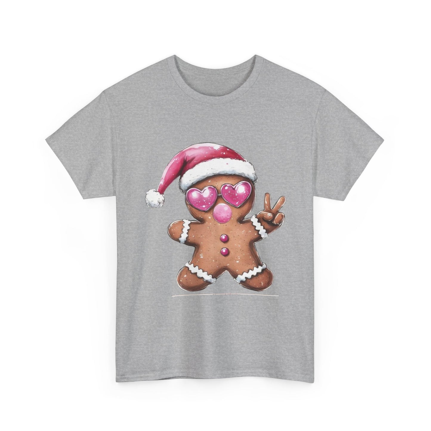 Festive Gingerbread Tee, Unisex Christmas T-Shirt, Cute Holiday Apparel, Seasonal Gift, Gingerbread Design Shirt