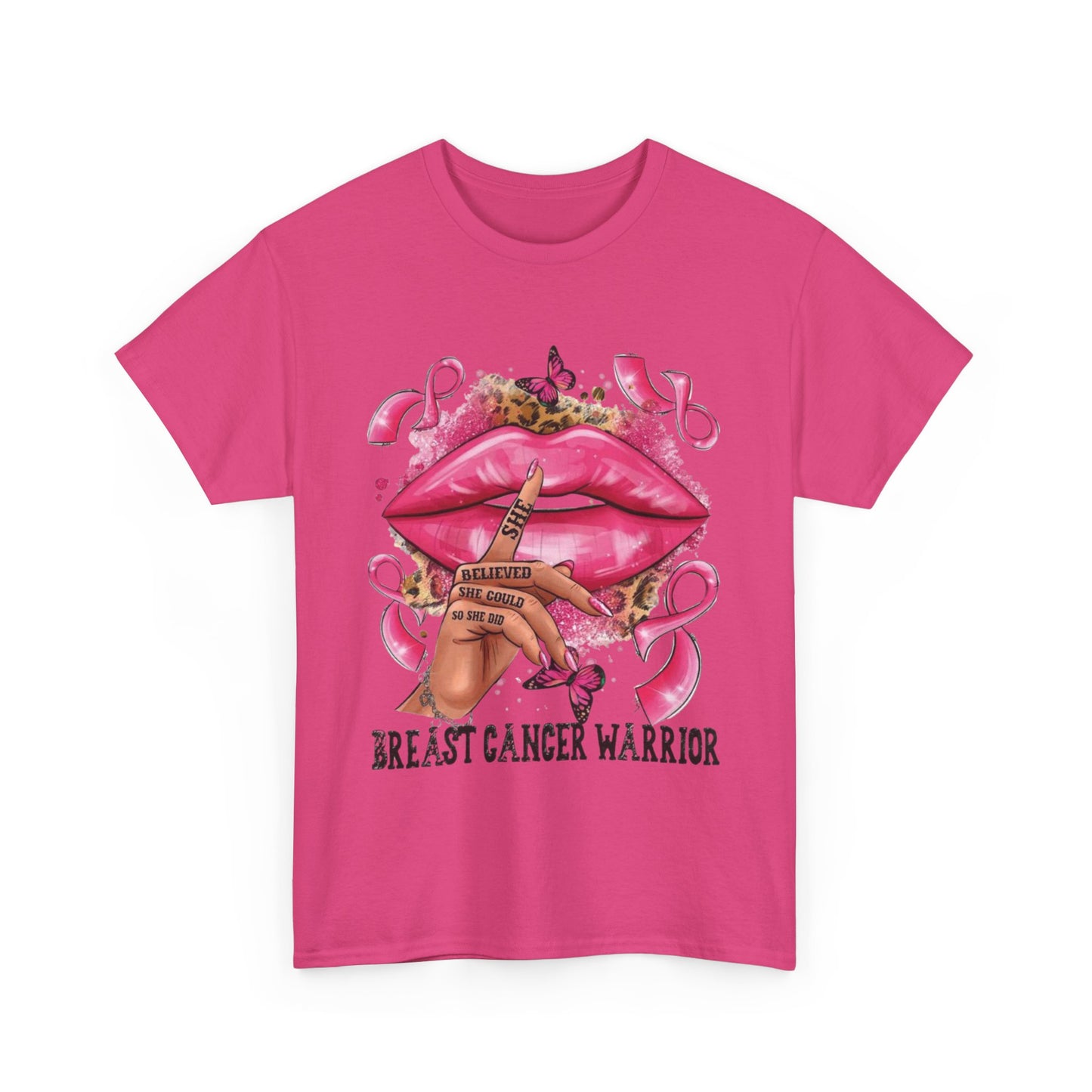 Breast Cancer Warrior Tee, Inspirational Shirt for Awareness, Gift for Cancer Fighters, Supportive Apparel, Empowering T-Shirt