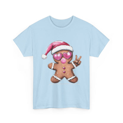 Festive Gingerbread Tee, Unisex Christmas T-Shirt, Cute Holiday Apparel, Seasonal Gift, Gingerbread Design Shirt