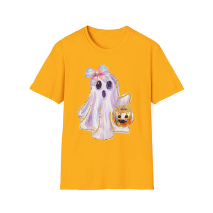 Adorable Ghost Graphic Tee: Halloween Costume, Cute Tee, Spooky Shirt, Kids T-Shirt, Ghost Lover Gift