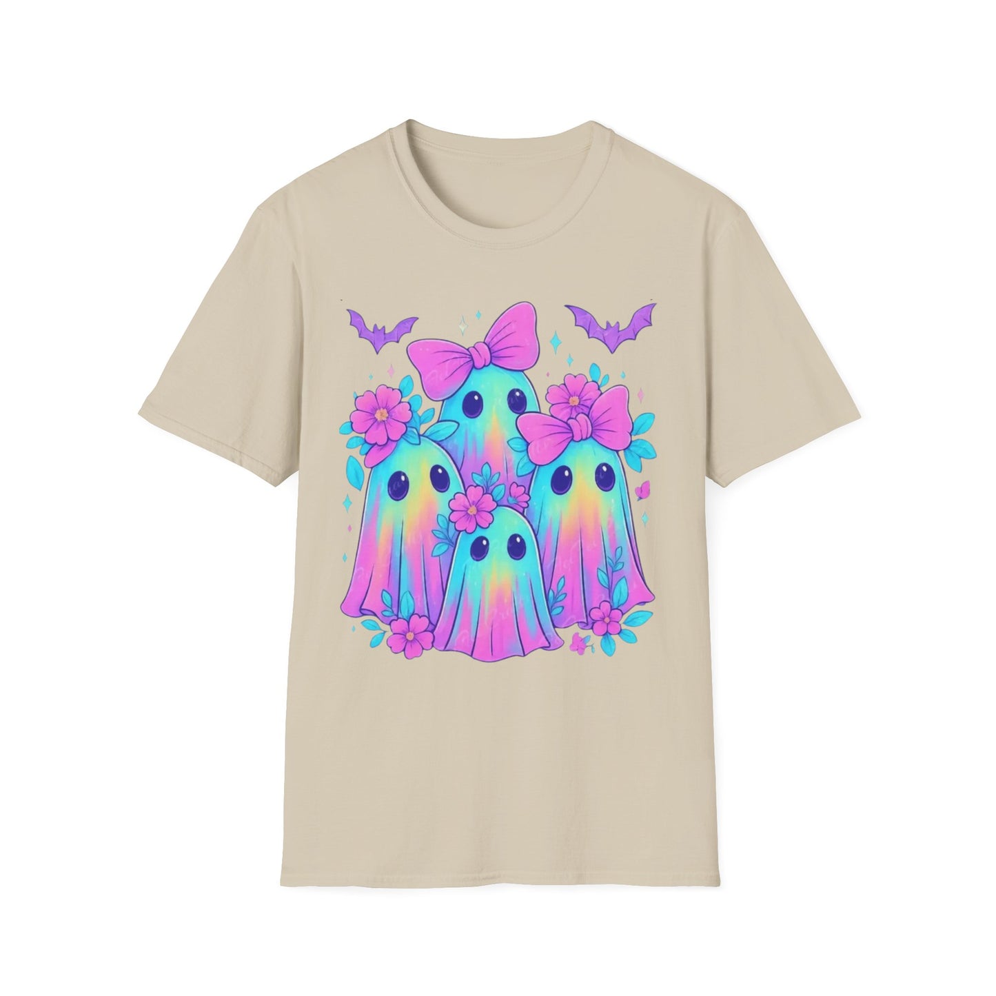 Whimsical Ghosts T-Shirt, Cute Halloween Shirt, Kids & Adults Apparel, Soft Cotton Tee, Spooky Gift Idea, Fun Graphic Tee