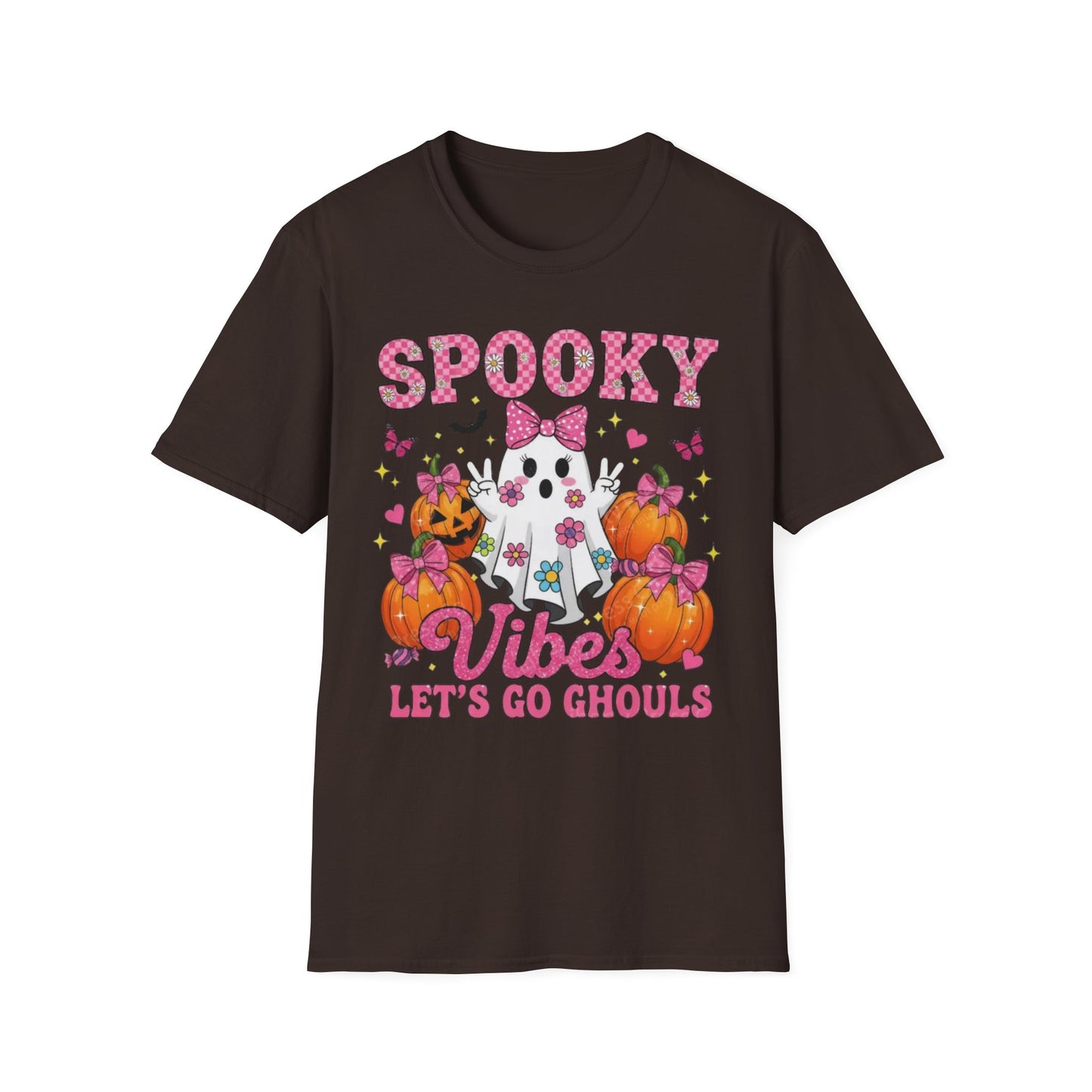 Spooky Vibes Unisex T-Shirt, Halloween Tee, Fun Costume Shirt, Ghost Design Shirt, Fall Fashion, Ghouls Love