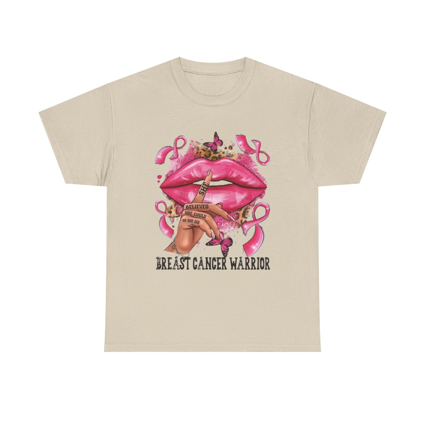 Breast Cancer Warrior Tee, Inspirational Shirt for Awareness, Gift for Cancer Fighters, Supportive Apparel, Empowering T-Shirt