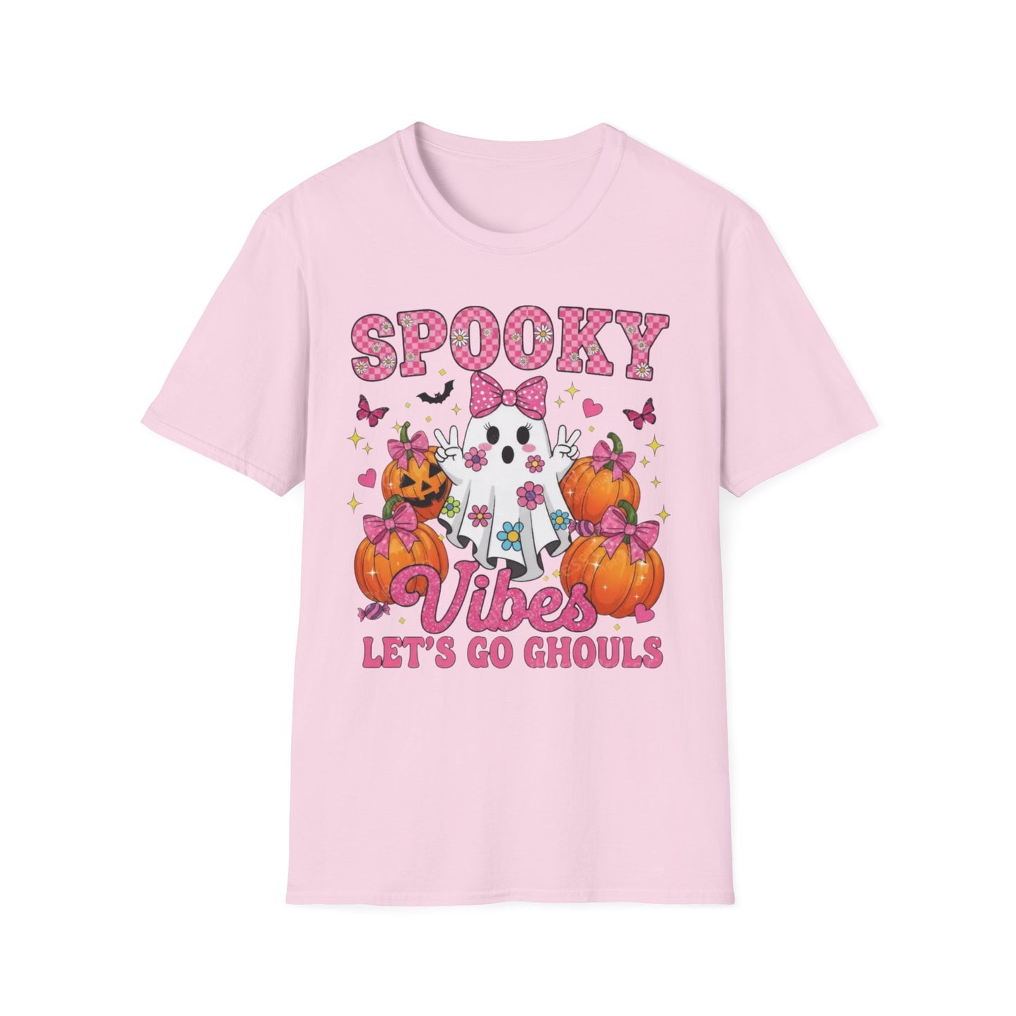 Spooky Vibes Unisex T-Shirt, Halloween Tee, Fun Costume Shirt, Ghost Design Shirt, Fall Fashion, Ghouls Love