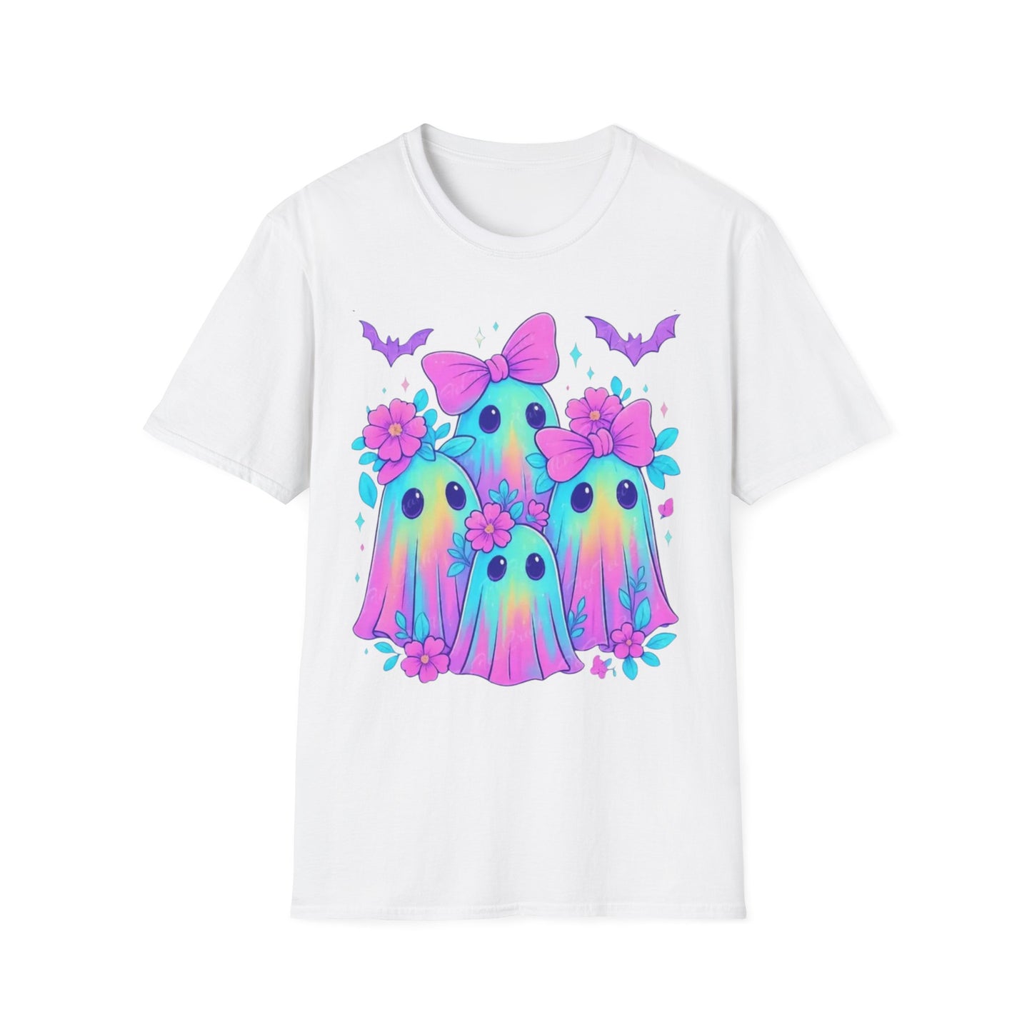Whimsical Ghosts T-Shirt, Cute Halloween Shirt, Kids & Adults Apparel, Soft Cotton Tee, Spooky Gift Idea, Fun Graphic Tee