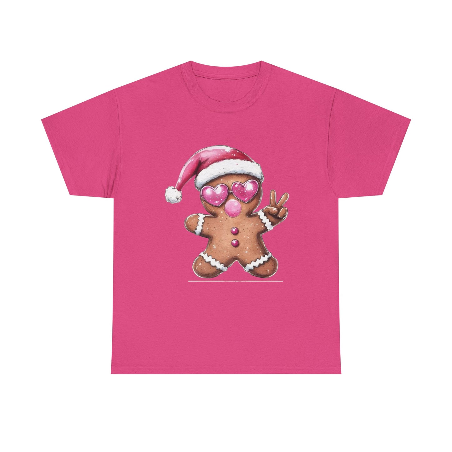 Festive Gingerbread Tee, Unisex Christmas T-Shirt, Cute Holiday Apparel, Seasonal Gift, Gingerbread Design Shirt