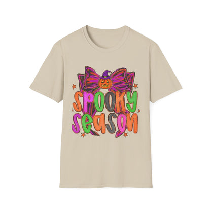 Spooky Season Unisex Softstyle T-Shirt, Halloween Tee, Fall Apparel, Fun Costume Shirt, Boo-tiful Gift, Pumpkin Party Shirt