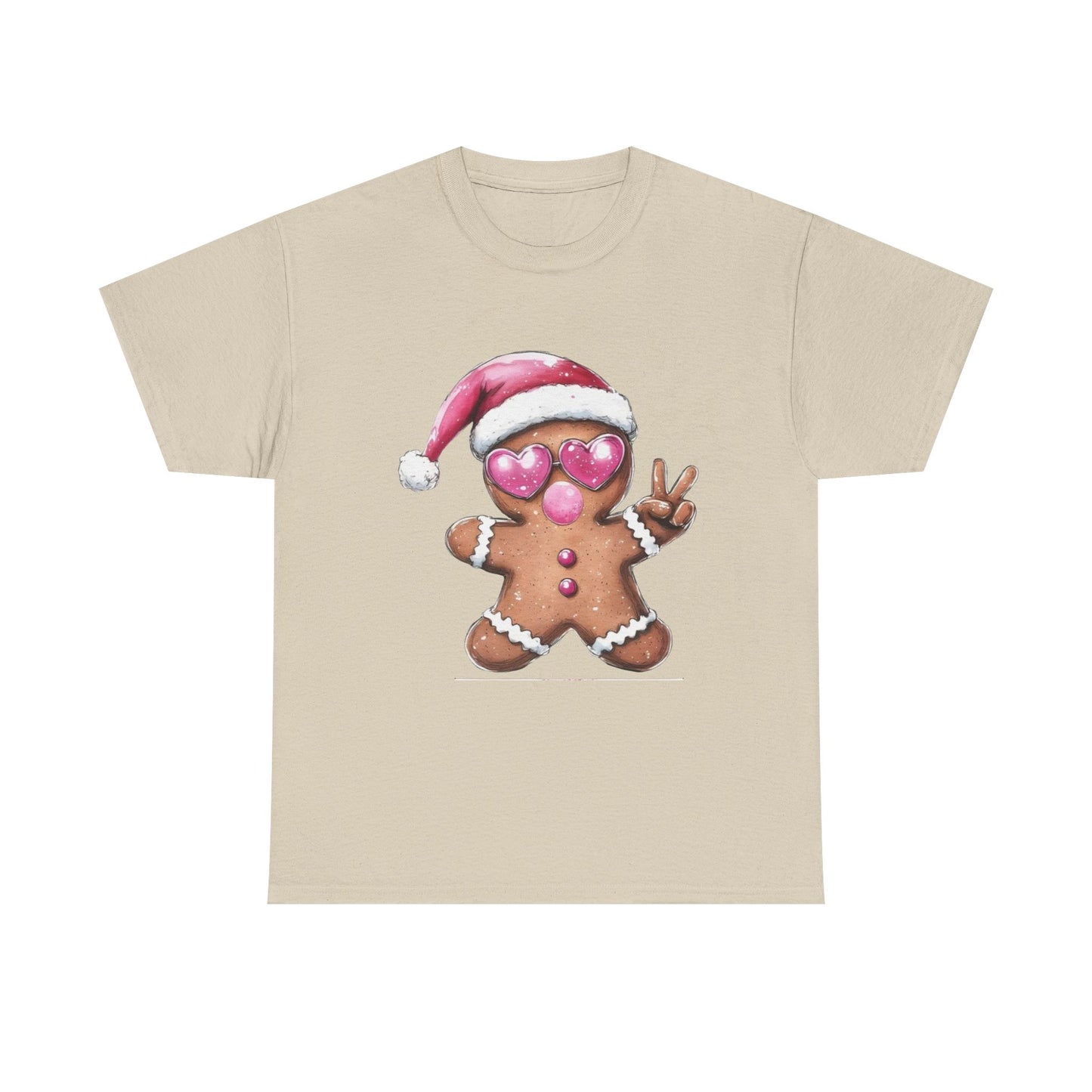 Festive Gingerbread Tee, Unisex Christmas T-Shirt, Cute Holiday Apparel, Seasonal Gift, Gingerbread Design Shirt
