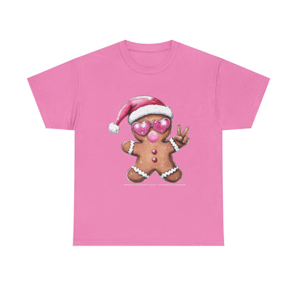 Festive Gingerbread Tee, Unisex Christmas T-Shirt, Cute Holiday Apparel, Seasonal Gift, Gingerbread Design Shirt
