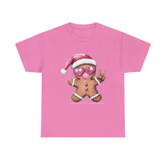 Festive Gingerbread Tee, Unisex Christmas T-Shirt, Cute Holiday Apparel, Seasonal Gift, Gingerbread Design Shirt