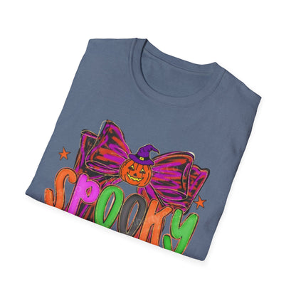 Spooky Season Unisex Softstyle T-Shirt, Halloween Tee, Fall Apparel, Fun Costume Shirt, Boo-tiful Gift, Pumpkin Party Shirt