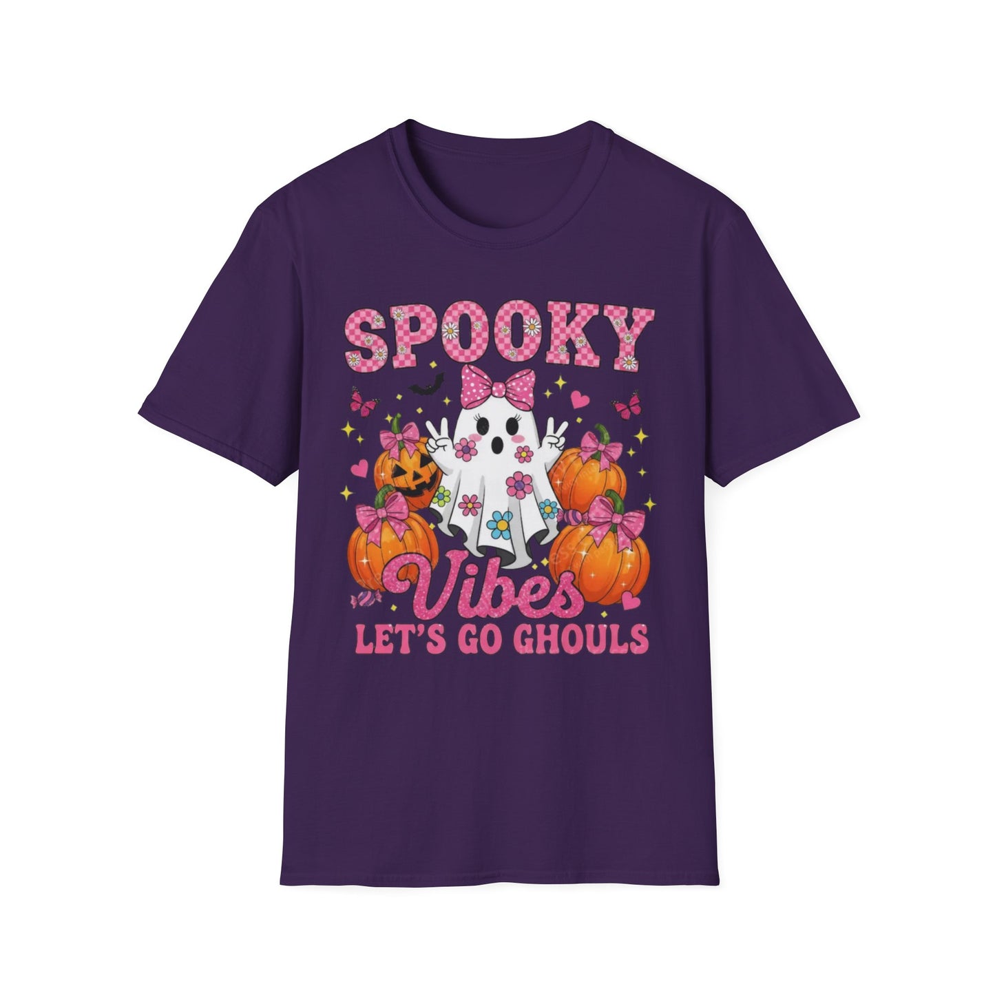 Spooky Vibes Unisex T-Shirt, Halloween Tee, Fun Costume Shirt, Ghost Design Shirt, Fall Fashion, Ghouls Love