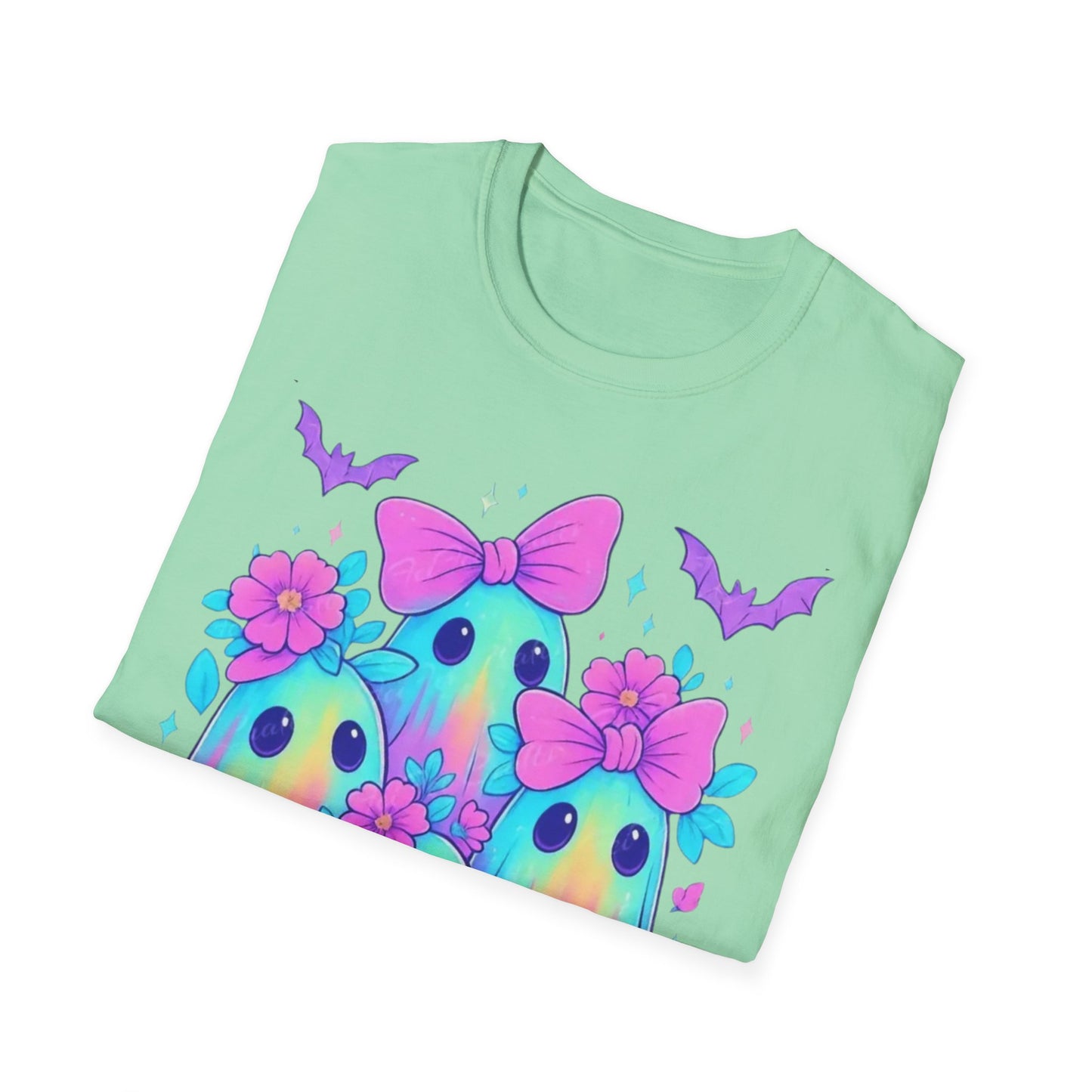Whimsical Ghosts T-Shirt, Cute Halloween Shirt, Kids & Adults Apparel, Soft Cotton Tee, Spooky Gift Idea, Fun Graphic Tee