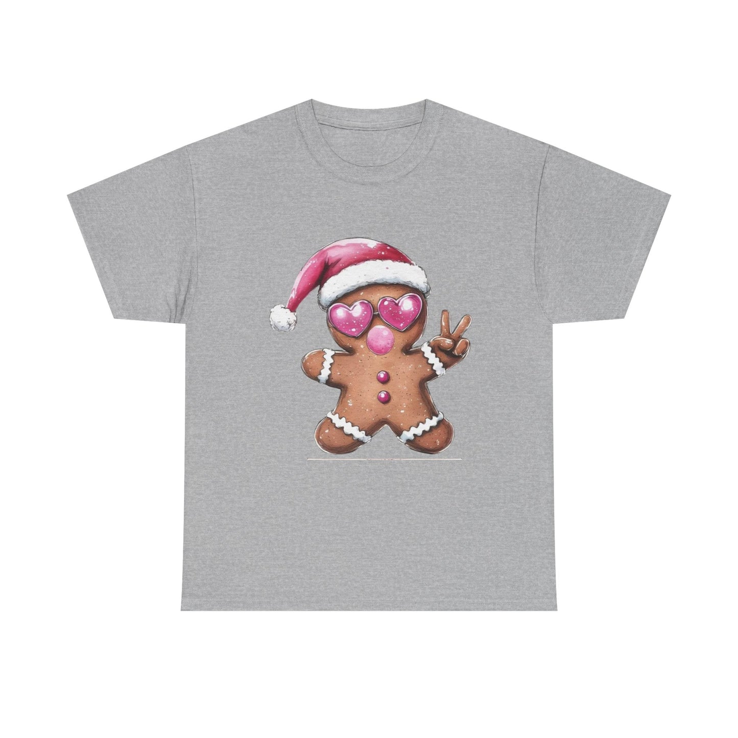 Festive Gingerbread Tee, Unisex Christmas T-Shirt, Cute Holiday Apparel, Seasonal Gift, Gingerbread Design Shirt