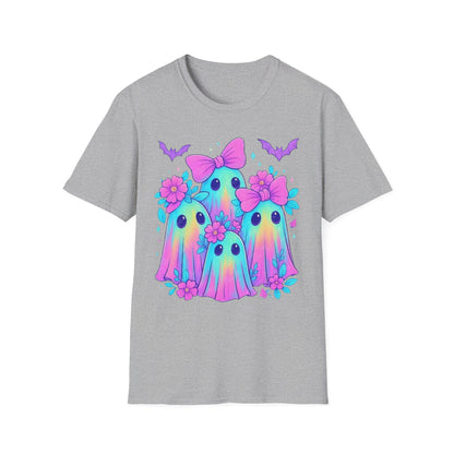 Whimsical Ghosts T-Shirt, Cute Halloween Shirt, Kids & Adults Apparel, Soft Cotton Tee, Spooky Gift Idea, Fun Graphic Tee
