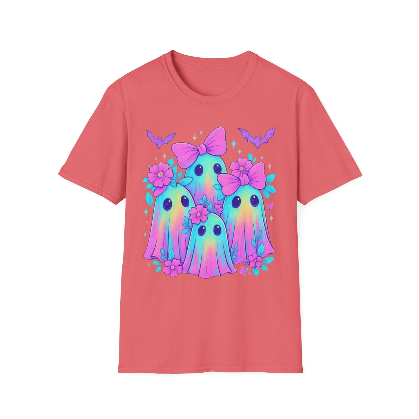 Whimsical Ghosts T-Shirt, Cute Halloween Shirt, Kids & Adults Apparel, Soft Cotton Tee, Spooky Gift Idea, Fun Graphic Tee