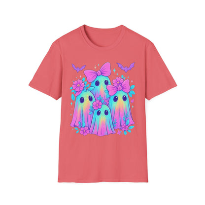 Whimsical Ghosts T-Shirt, Cute Halloween Shirt, Kids & Adults Apparel, Soft Cotton Tee, Spooky Gift Idea, Fun Graphic Tee