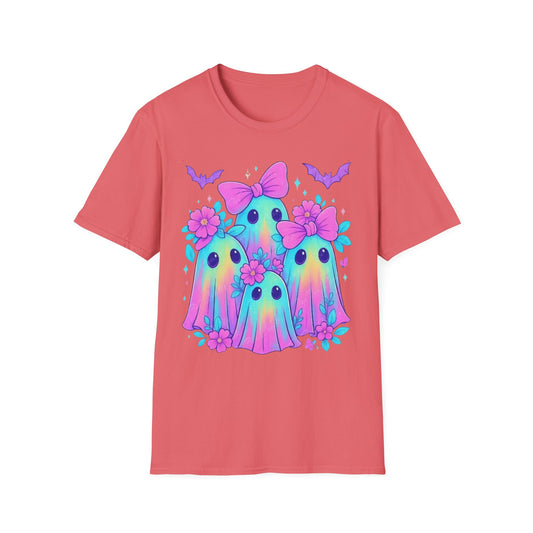 Whimsical Ghosts T-Shirt, Cute Halloween Shirt, Kids & Adults Apparel, Soft Cotton Tee, Spooky Gift Idea, Fun Graphic Tee