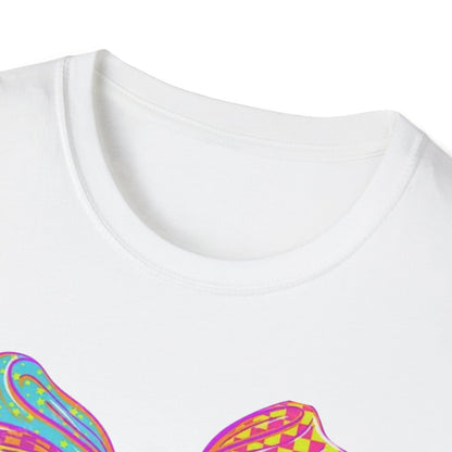 Colorful Bow Graphic Unisex T-Shirt, Fun Graphic Tee, Stylish Casual Wear, Perfect Gift for Birthdays, Festivals, and Celebrations