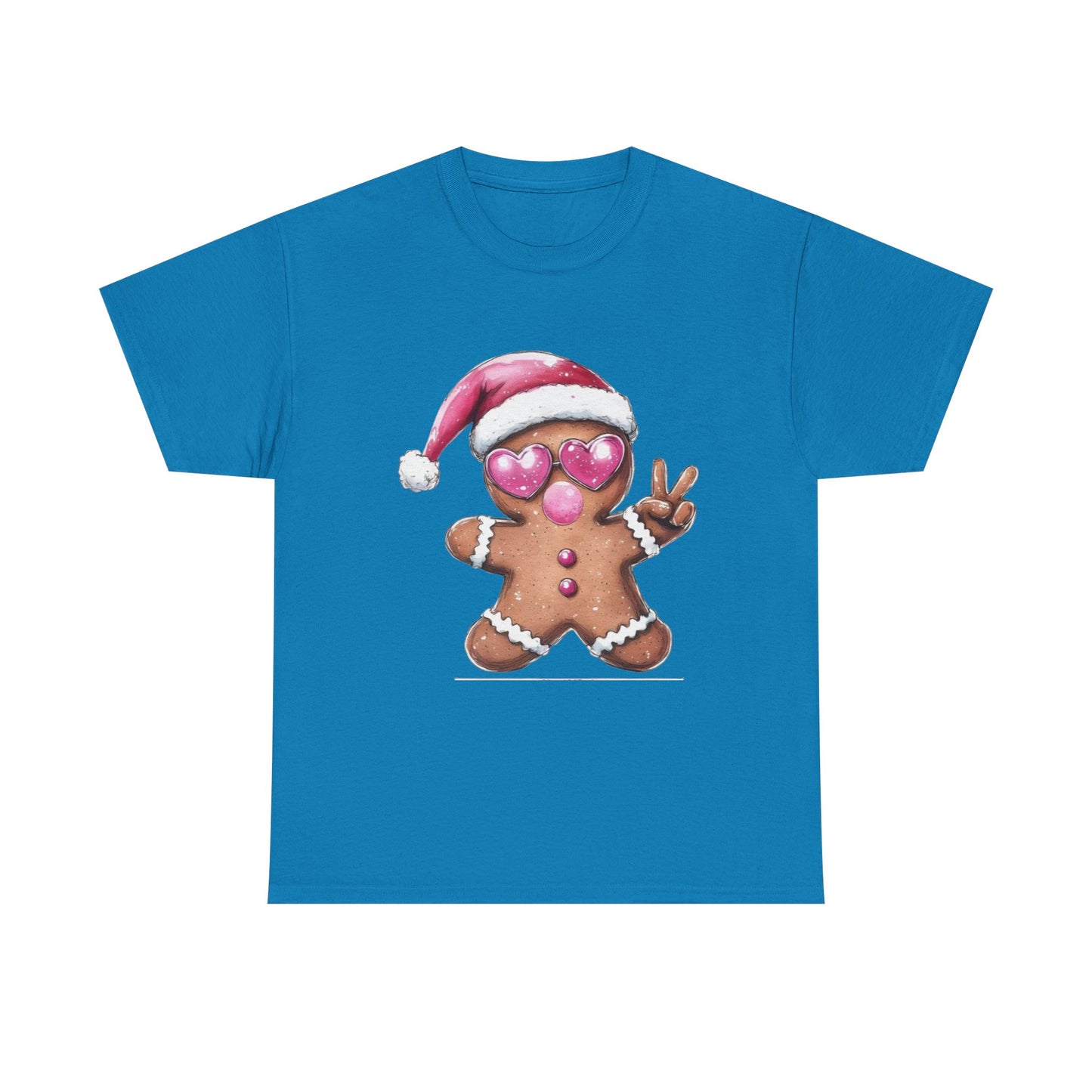 Festive Gingerbread Tee, Unisex Christmas T-Shirt, Cute Holiday Apparel, Seasonal Gift, Gingerbread Design Shirt