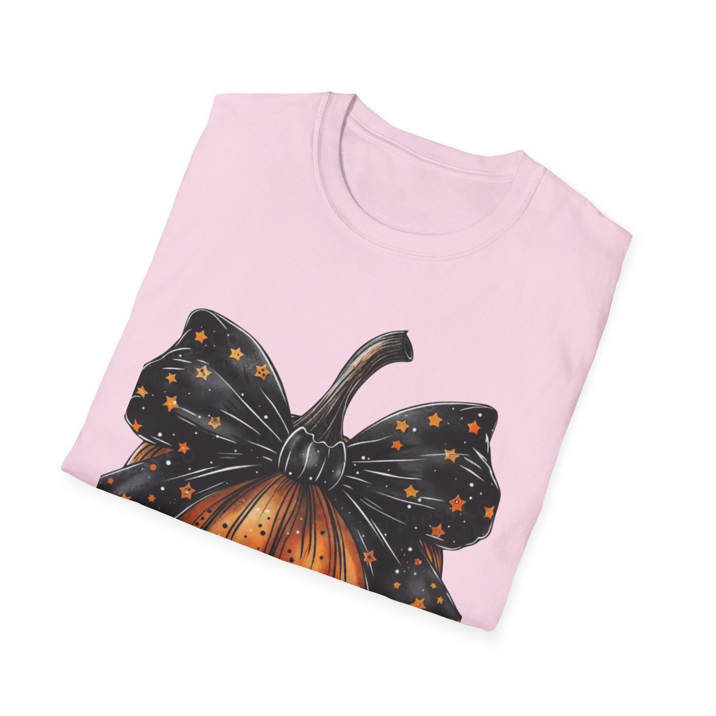 Festive Pumpkin Unisex Softstyle T-Shirt, Fall Fashion Tee, Halloween Shirt, Casual Autumn Wear, Seasonal Gift