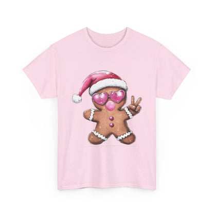 Festive Gingerbread Tee, Unisex Christmas T-Shirt, Cute Holiday Apparel, Seasonal Gift, Gingerbread Design Shirt