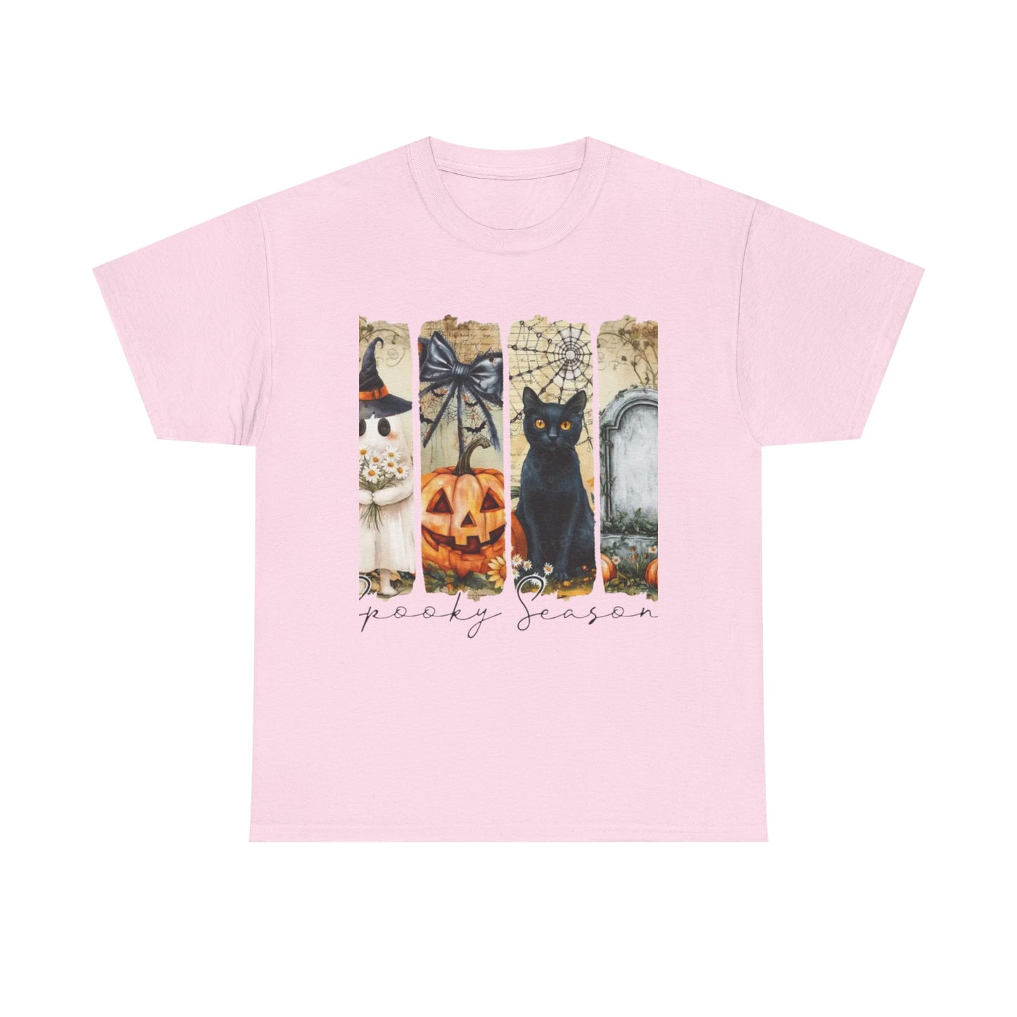 Halloween Cat Tee, Vintage Halloween Shirt, Unisex T-Shirt, Fall Graphic Tee, Spooky Season Apparel, Cat Lover Gift
