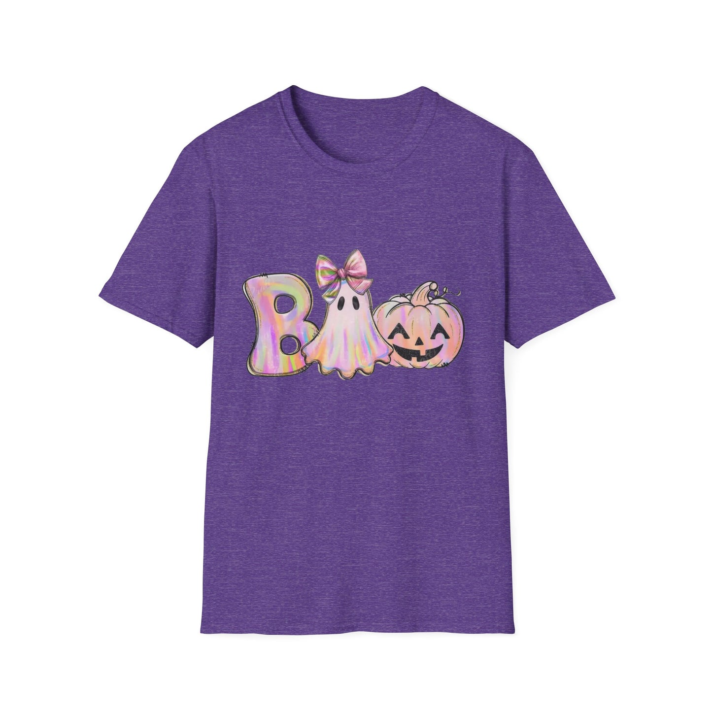Halloween Ghost Unisex Softstyle T-Shirt, Spooky Tee, Fall Apparel, Pumpkin Shirt, Boo T-Shirt,Halloween Costume