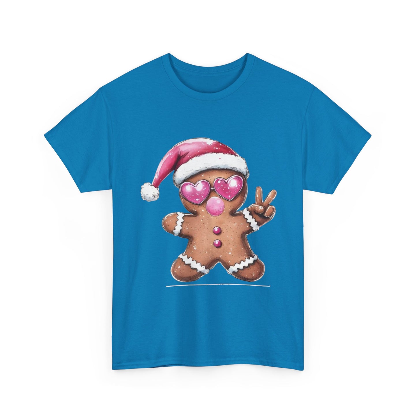 Festive Gingerbread Tee, Unisex Christmas T-Shirt, Cute Holiday Apparel, Seasonal Gift, Gingerbread Design Shirt