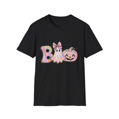 Halloween Ghost Unisex Softstyle T-Shirt, Spooky Tee, Fall Apparel, Pumpkin Shirt, Boo T-Shirt,Halloween Costume