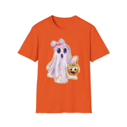 Adorable Ghost Graphic Tee: Halloween Costume, Cute Tee, Spooky Shirt, Kids T-Shirt, Ghost Lover Gift
