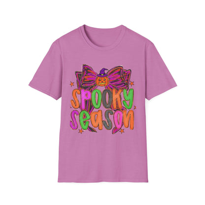 Spooky Season Unisex Softstyle T-Shirt, Halloween Tee, Fall Apparel, Fun Costume Shirt, Boo-tiful Gift, Pumpkin Party Shirt
