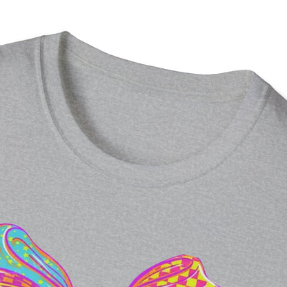 Colorful Bow Graphic Unisex T-Shirt, Fun Graphic Tee, Stylish Casual Wear, Perfect Gift for Birthdays, Festivals, and Celebrations