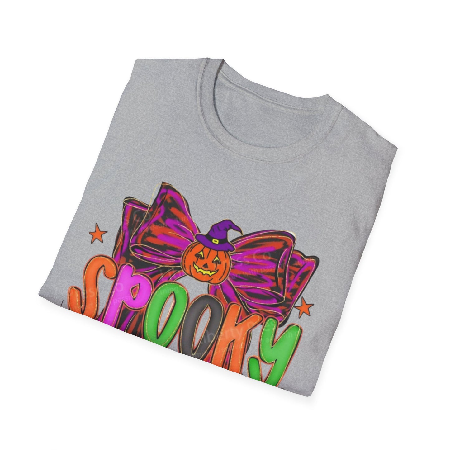 Spooky Season Unisex Softstyle T-Shirt, Halloween Tee, Fall Apparel, Fun Costume Shirt, Boo-tiful Gift, Pumpkin Party Shirt