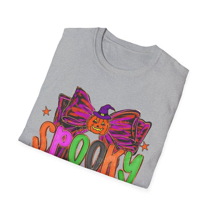 Spooky Season Unisex Softstyle T-Shirt, Halloween Tee, Fall Apparel, Fun Costume Shirt, Boo-tiful Gift, Pumpkin Party Shirt