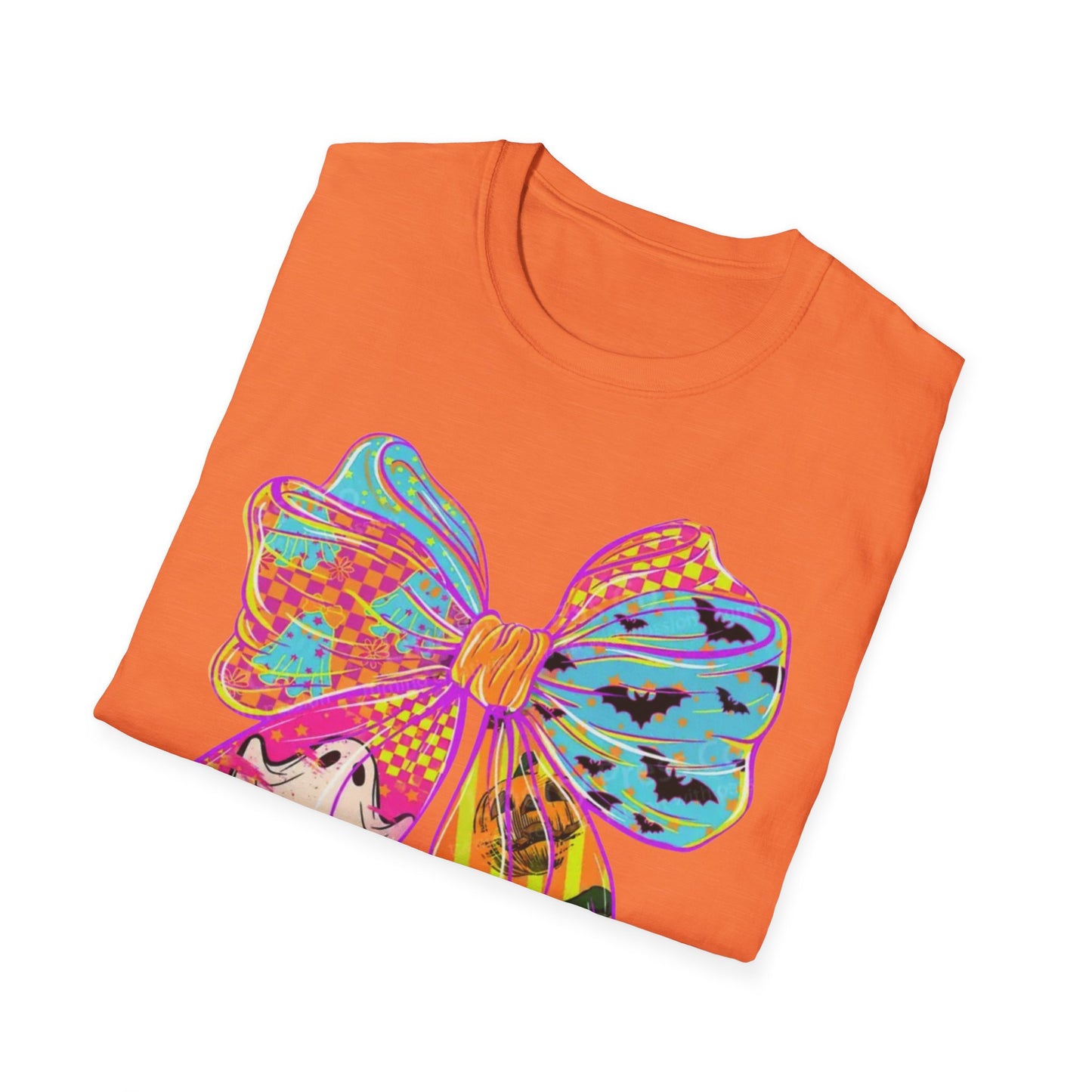 Colorful Bow Graphic Unisex T-Shirt, Fun Graphic Tee, Stylish Casual Wear, Perfect Gift for Birthdays, Festivals, and Celebrations