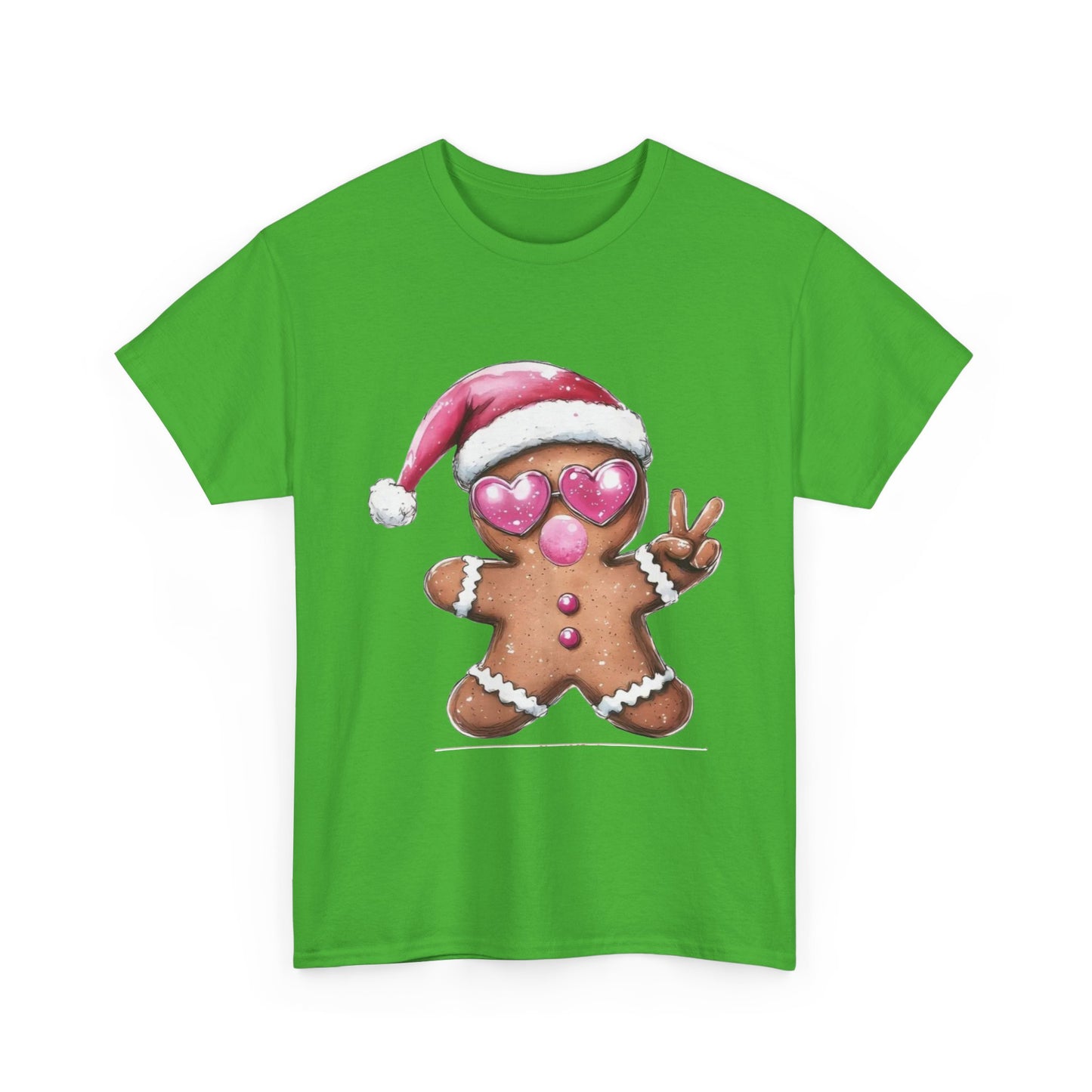 Festive Gingerbread Tee, Unisex Christmas T-Shirt, Cute Holiday Apparel, Seasonal Gift, Gingerbread Design Shirt
