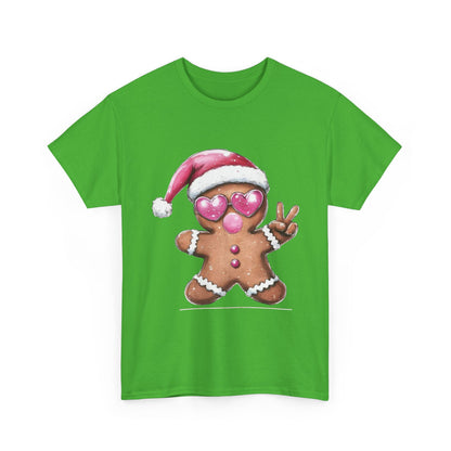 Festive Gingerbread Tee, Unisex Christmas T-Shirt, Cute Holiday Apparel, Seasonal Gift, Gingerbread Design Shirt