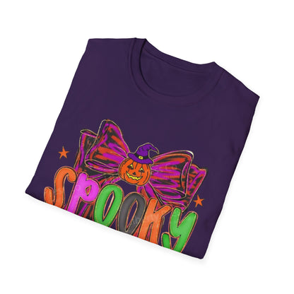 Spooky Season Unisex Softstyle T-Shirt, Halloween Tee, Fall Apparel, Fun Costume Shirt, Boo-tiful Gift, Pumpkin Party Shirt