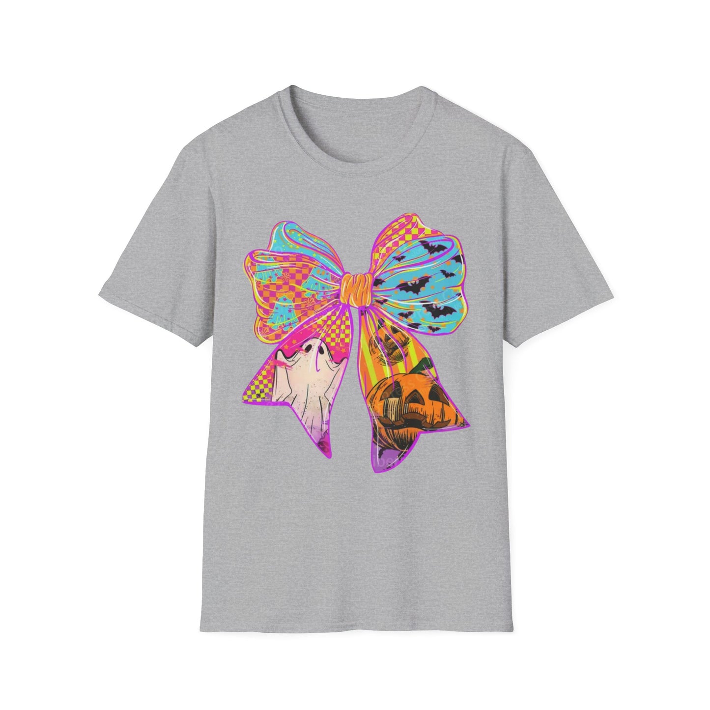 Colorful Bow Graphic Unisex T-Shirt, Fun Graphic Tee, Stylish Casual Wear, Perfect Gift for Birthdays, Festivals, and Celebrations